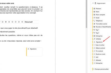 insertion signature sur un document pdf