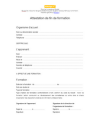Modèle de Certificat de formaton word et pdf