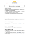 modèle de convention de stage word et pdf à télécharger et imprimer