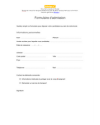 modèle de formulaire d'admission word et pdf à télécharger et imprimer